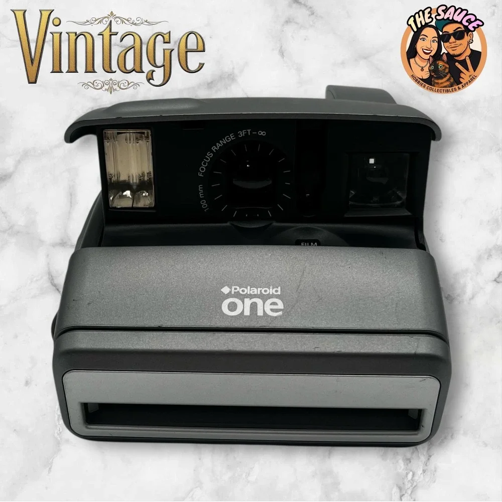 Polaroid One Vintage Instant Camera Silver / Gray Retro Film Photography Gift